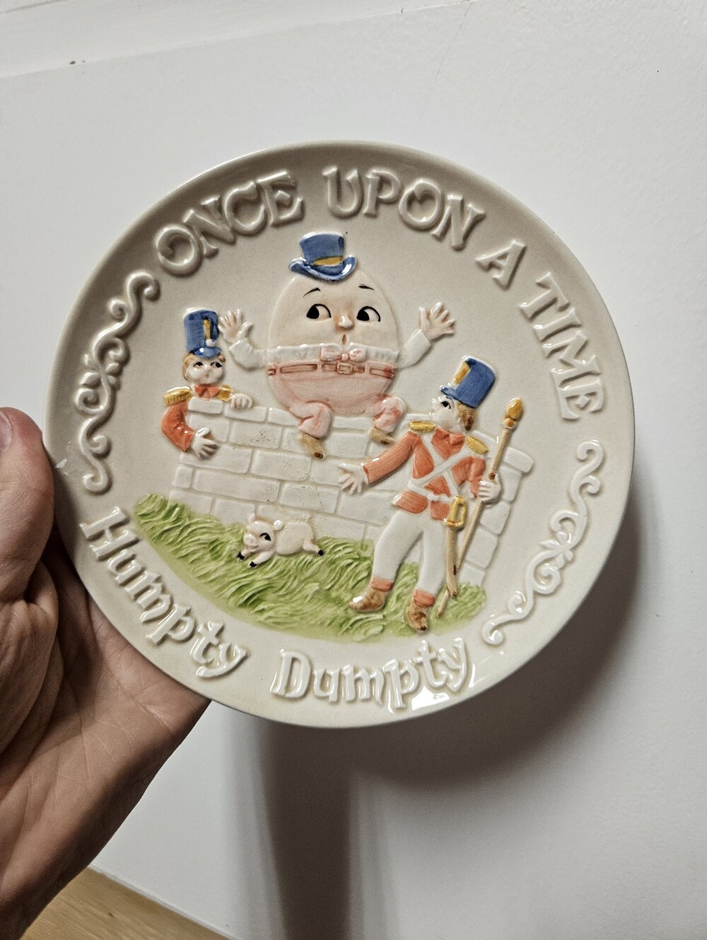 Humpty Dumpty Children's Vintage Decorative Nursery Rhyme Plate